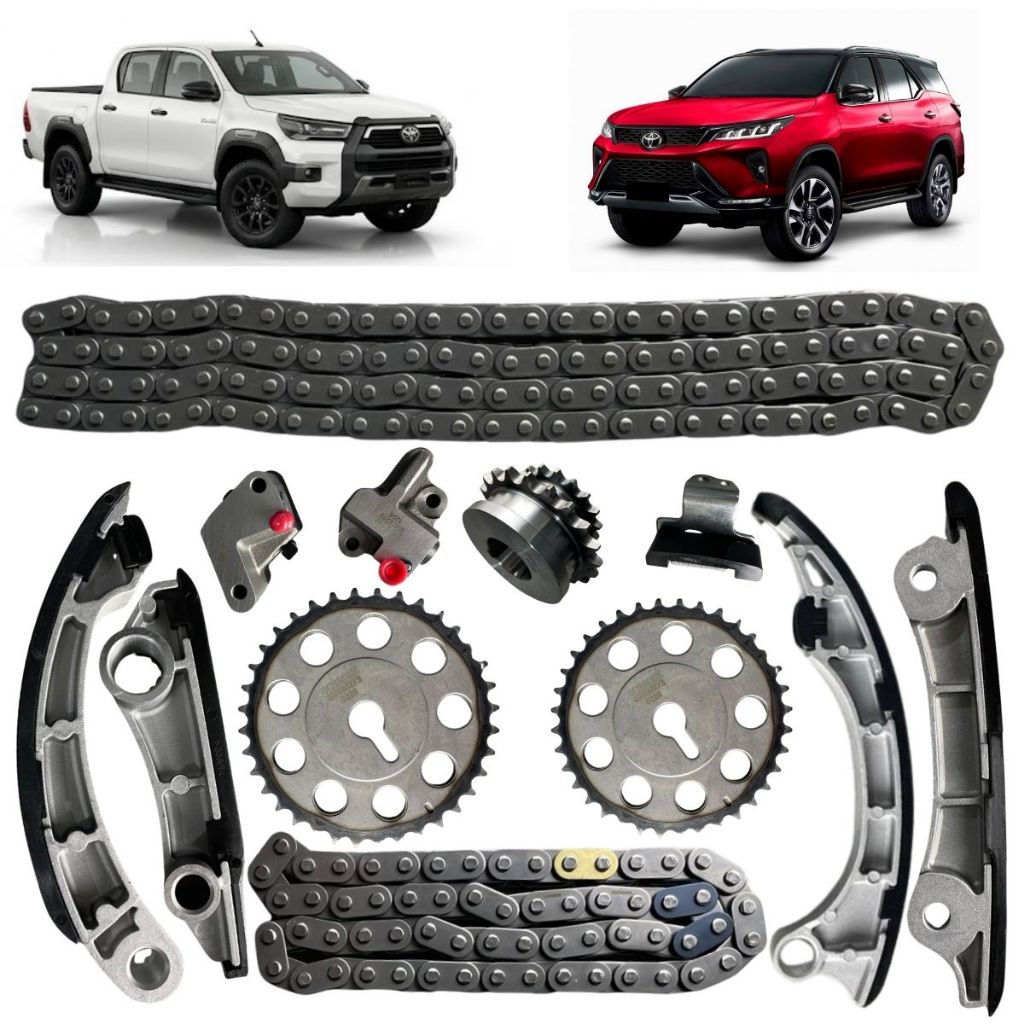 Kit Corrente de Distribuição Para Toyota Hylux / SW4 2.8 Diesel 2016 Em Diante
