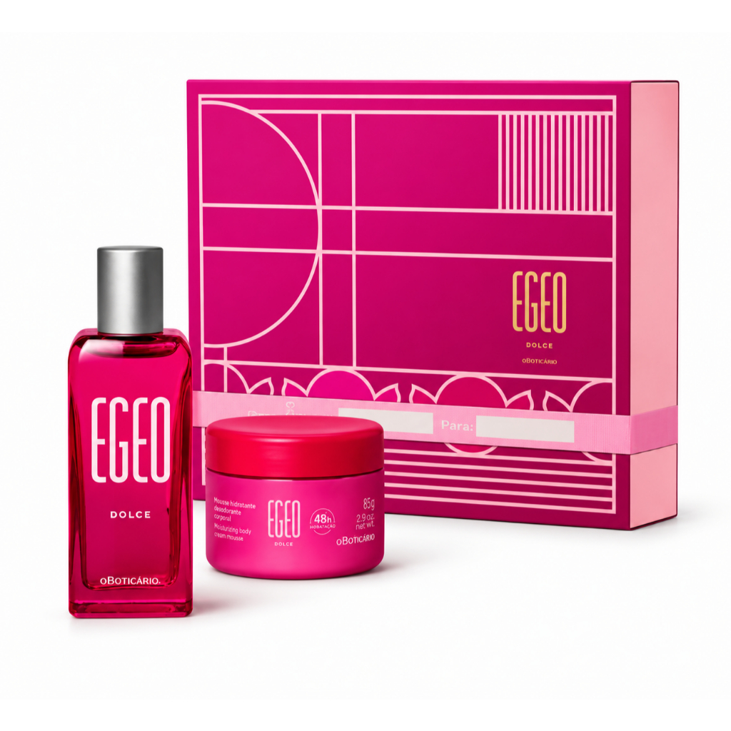 Kit Presente Egeo Dolce O Boticário Perfume + Mousse Hidratante Corporal Feminino