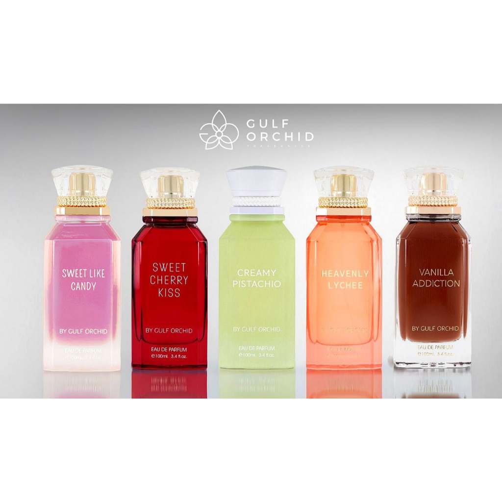 Perfume Árabe Heavenly Lychee | Creamy Pistachio | Sweet Like Candy | Sweet Cherry Kiss Gulf Orchid |100ml Original