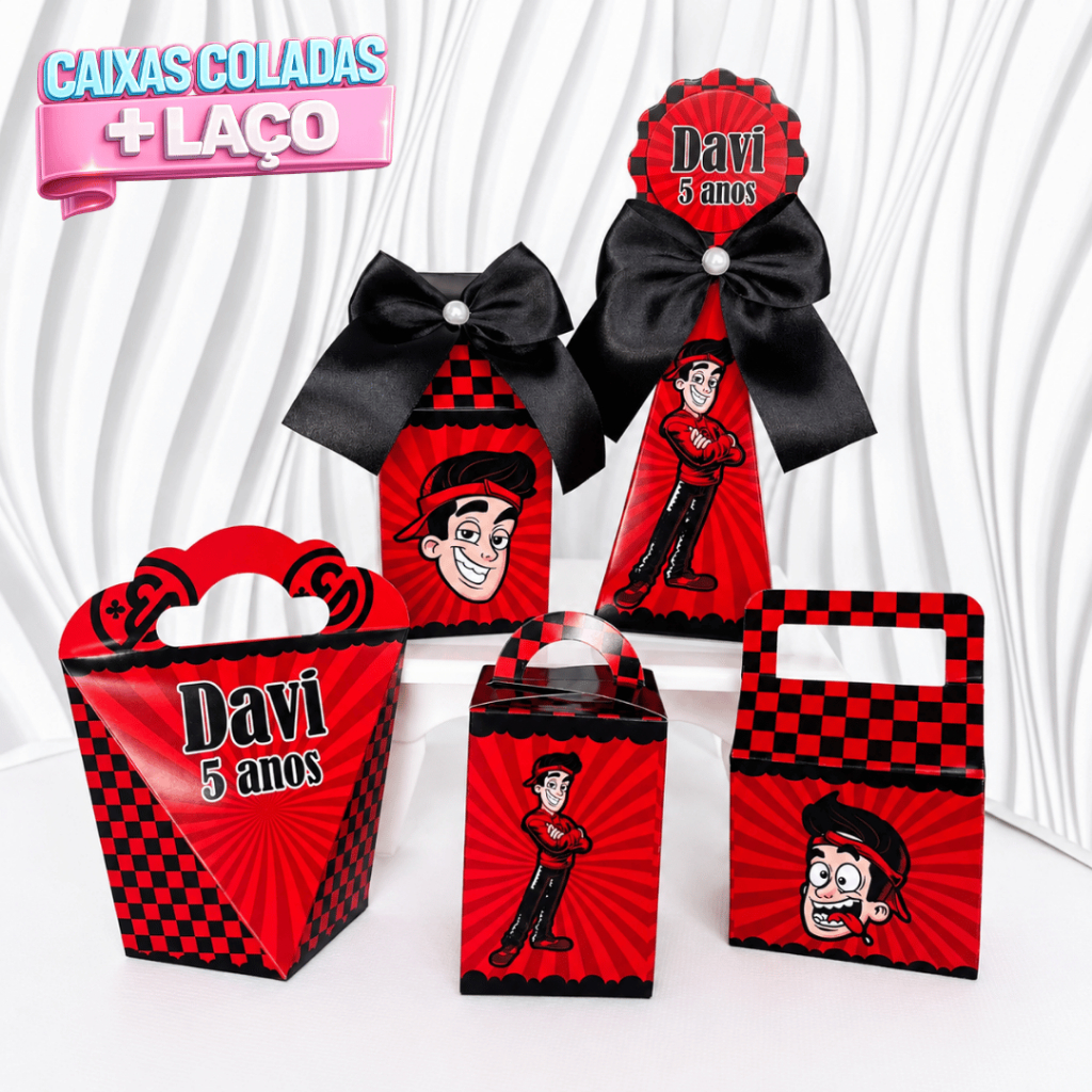 kit Caixas Enaldinho/ Youtuber Personalizadas/ Lembrancinha para Festa Infantil/ Aniversário