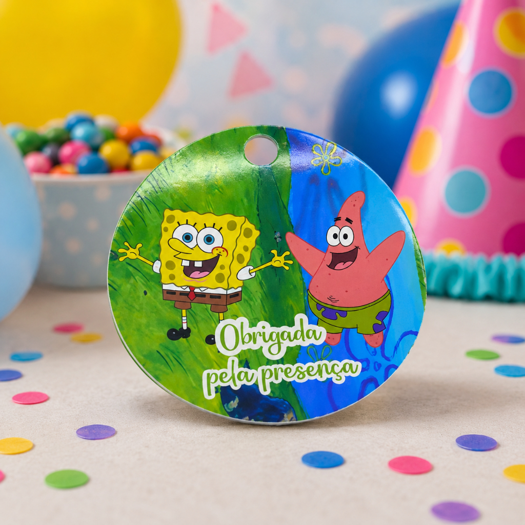 Tag  BOB Esponja    Lembrancinha Festa Infantil-lembrancinha de festa infantil