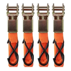 Kit 4 Cintas Para Amarrar Carga Com Catraca Profissional 4,5 M 120KG