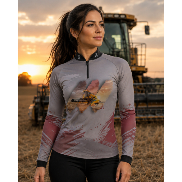 Camiseta Camiseta Super King Agro Feminina Proteção Uv50 Gll-164