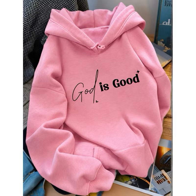 Moletom Feminino Com Capuz Inverno Envio Imediato God Is Good