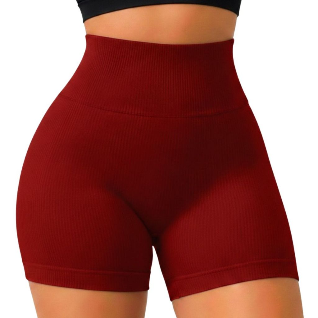 Kit 03 Shorts Fitness CANELADO Academia Zero Transparencia Feminino