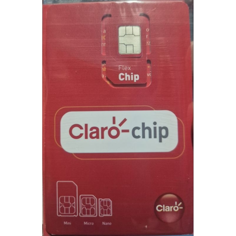 Chip Claro Pré-Pago 5G Triplo Corte | Cobertura Nacional | Novo Sem Recarga | Envio Imediato