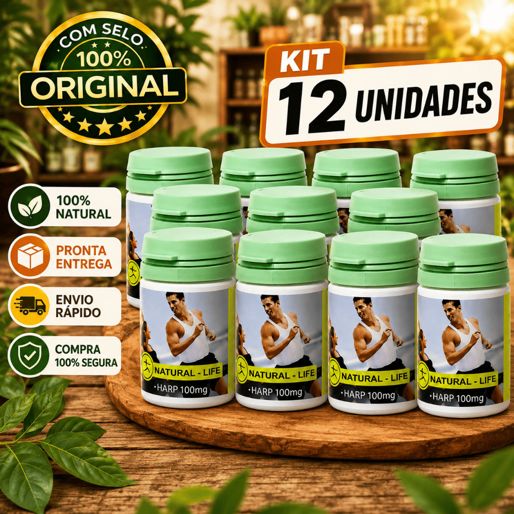 NATURAL LIFE HARP 100 mg 12 Potes 30 caps