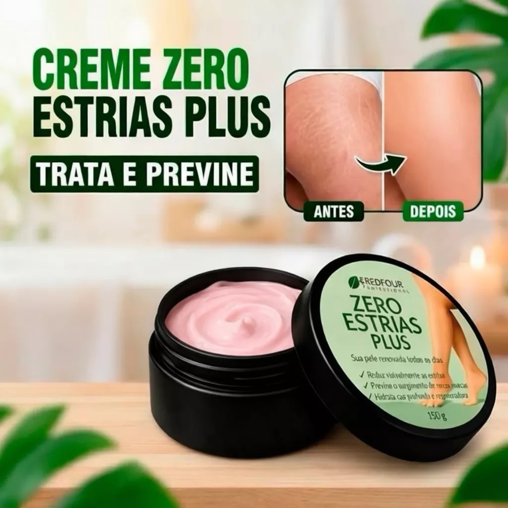 Creme Zero Estrias Plus Removedor Anti Estrias Trata E Previne 150g - RedFour