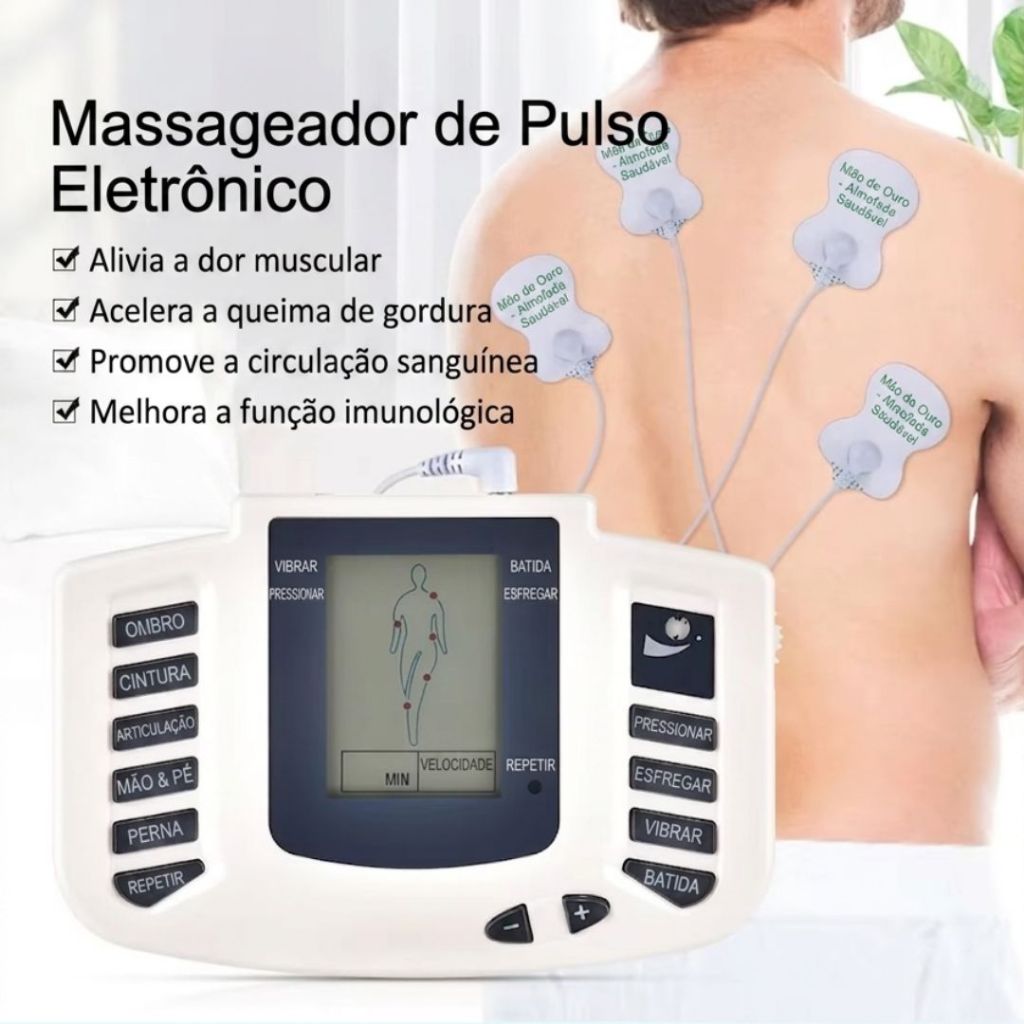 Aparelho Choque Fisioterapia Eletrochoque Eletrodos