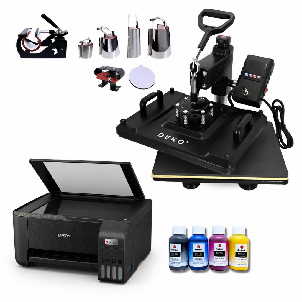 Prensa Térmica 8x1 Sublimação E Impressora L3250 + T Genesis