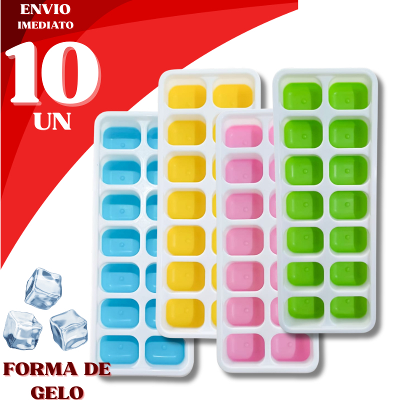 Forma de Gelo Fundo Silicone 10/ 5 ou 3 Unids Flexível Bandeja Cubos Fácil de Retirar Freezer Drinks Whisky