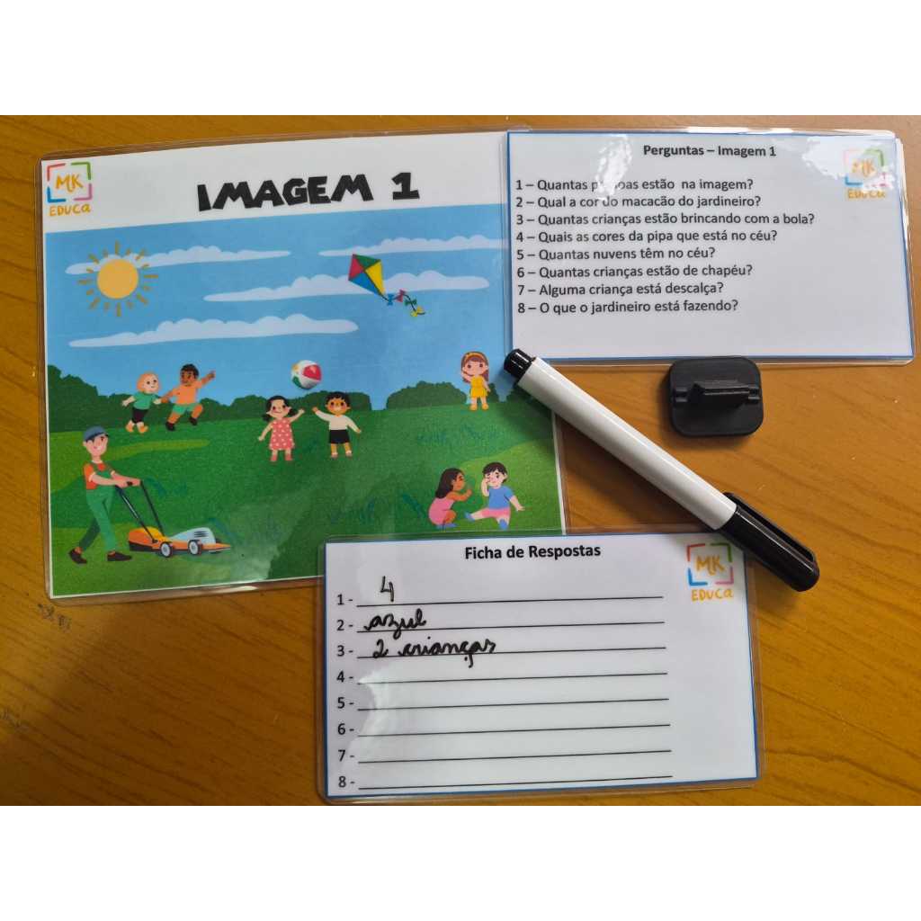 Mestre da Memória - Jogo de Atenção - Adivinhar sobre as imagens