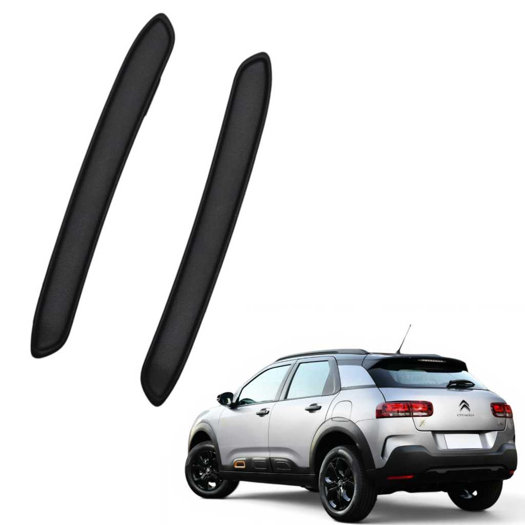Par Aplique Friso Parachoque Traseiro C4 Cactus 2019 2020 2021 2022 2023 2024 Original
