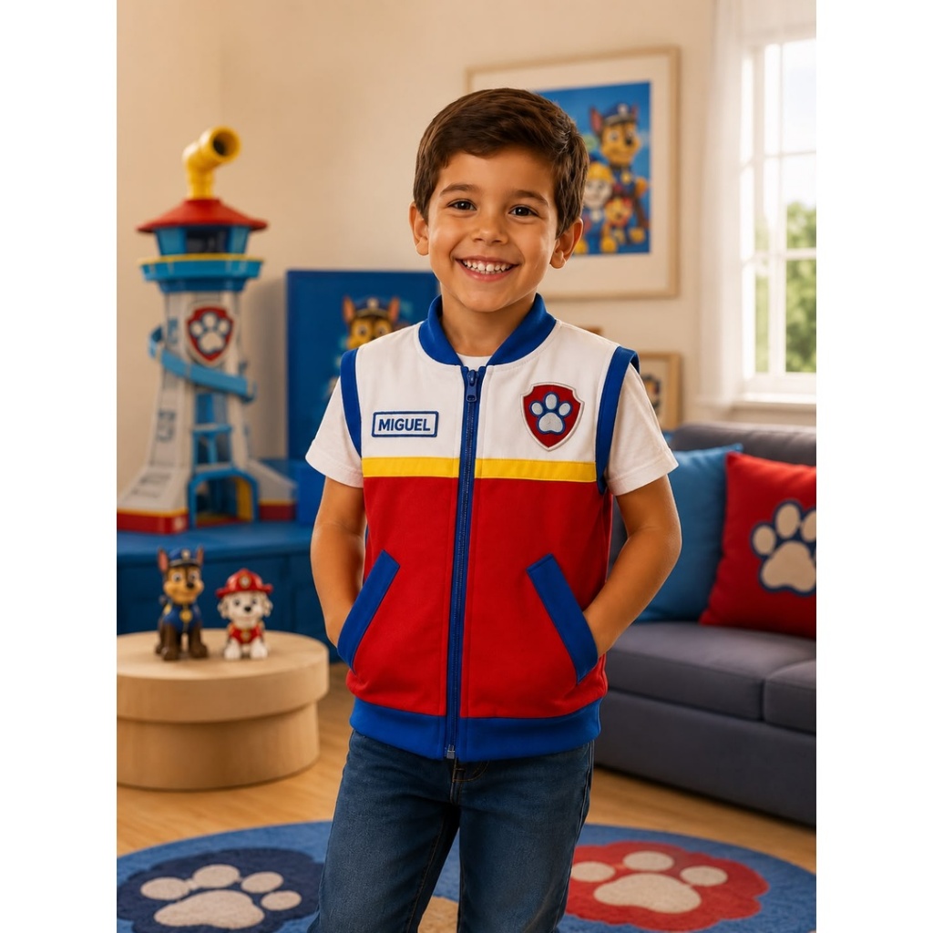 Fantasia Colete Infantil Menino Patrulha Canina Fantasia Infantil Menino Patrulha Canina Brinquedos