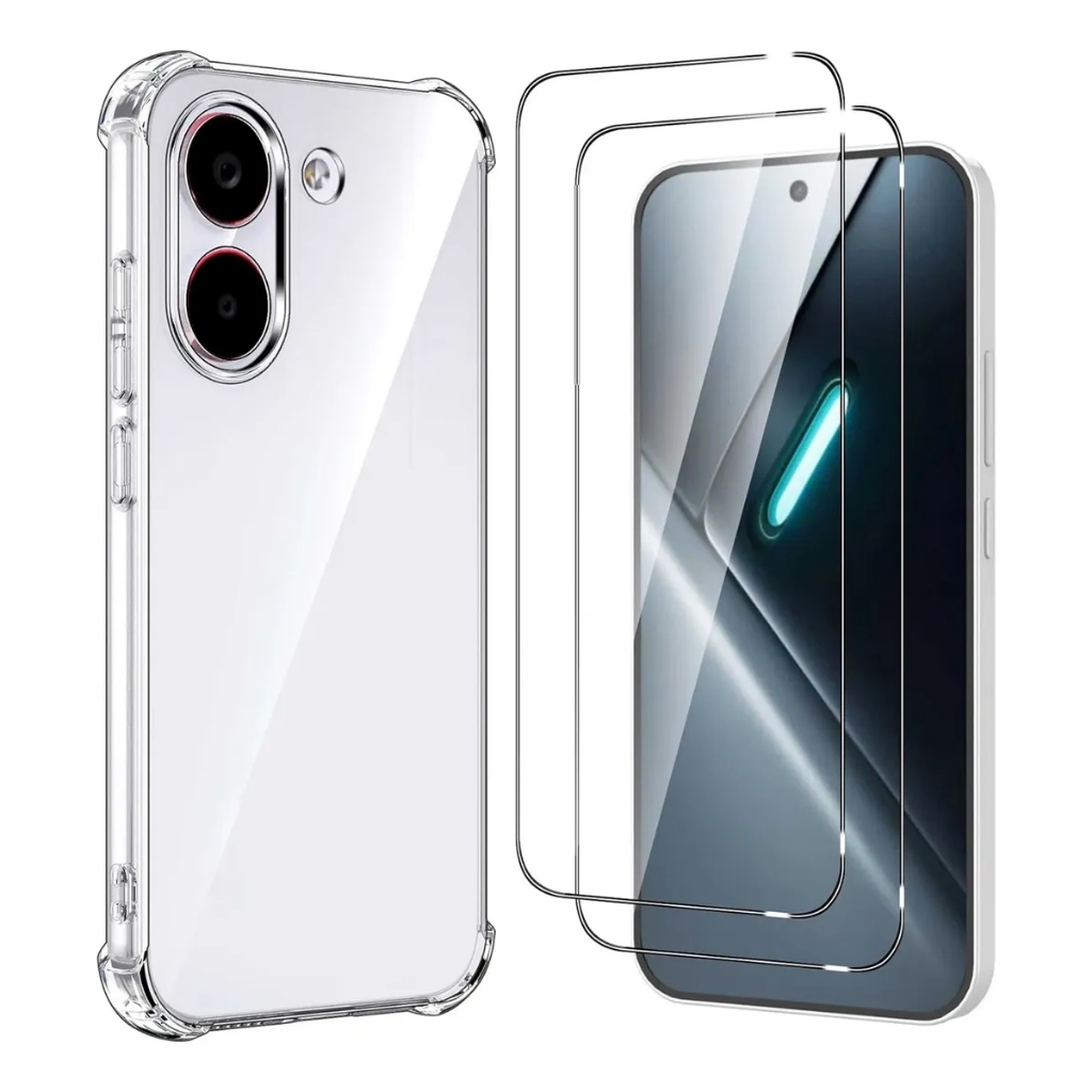 Case Capinha Anti Shock P/ Xiaomi X8 Pro + 2x Pelíc. De Proteção 5d