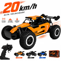 Carrinho de Controle Remoto RC 2.4g Off Road Super Rápido 20km/h Infantil Brinquedo Kizumba