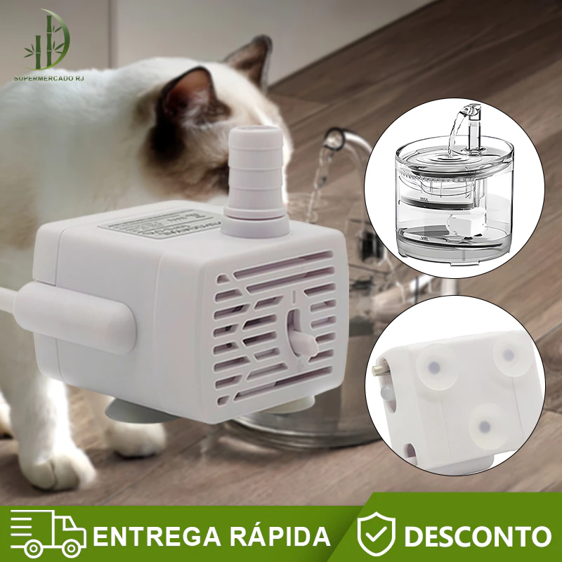 Bomba Para Bebedouro de Animais de Estimação USB Substituição do Motor da Bomba de Baixo Ruído
