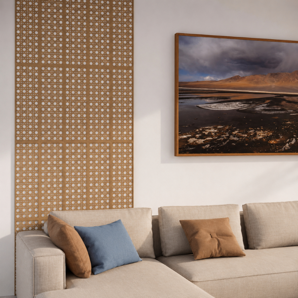 Placas Decorativas Cabeceira Retangular Palhinha Indiana MDF  Varias Opções Cama