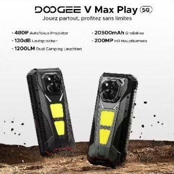 CELULAR DOOGEE VMAX Play 16GB RAM + 512GB ROM COR PRETO