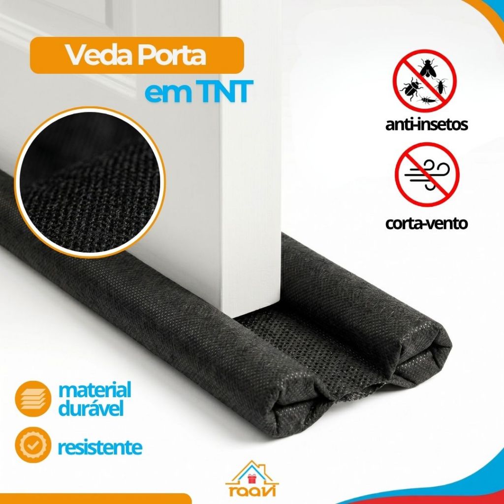 Veda Porta em TNT 80cm 90cm 100cm Protetor Anti Insetos e Sujeira Premium