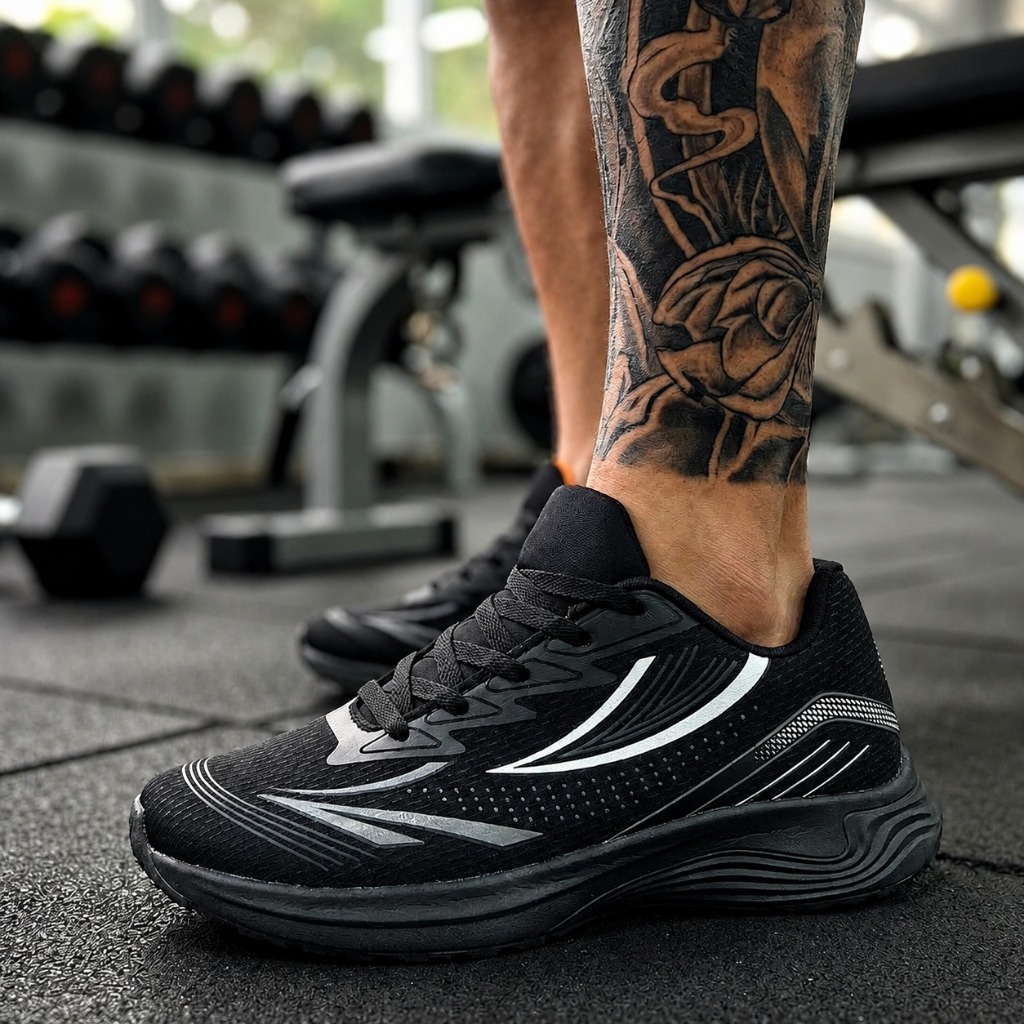 Tênis Esportivo Masculino Corrida Caminhada Academia Treino Running Ultra Leve Macio Respirável Casual — imagem 2 de 2