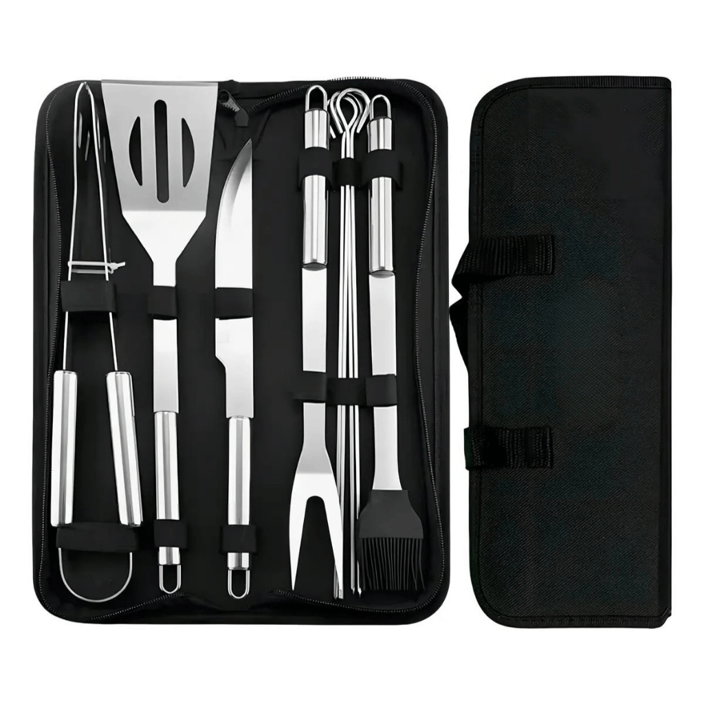 Kit Para Churrascos 360 Kit Churrasco Conjunto Talhes Para Churrasco - 09 Unidades
