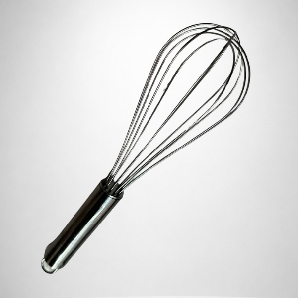 Batedor Fouet Inox Profissional Misturador Manual Para Bolos e Massas