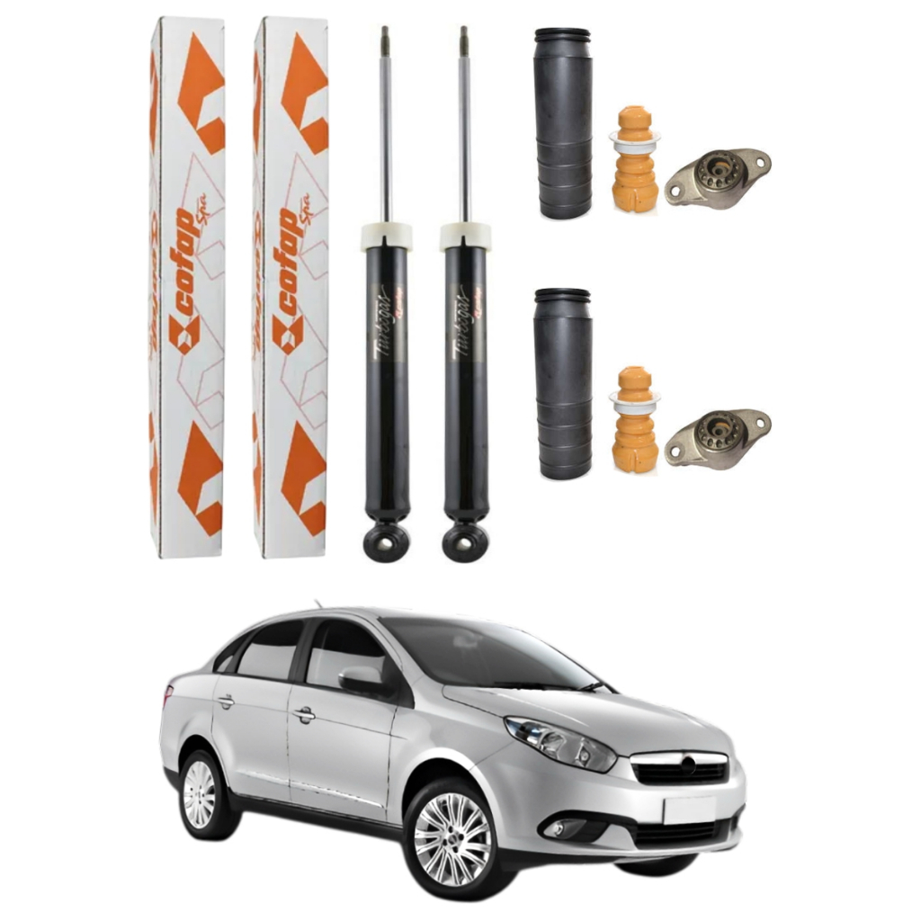 PAR AMORTECEDOR TRASEIRO GRAND SIENA 2012 a 2021 COFAP + KITS