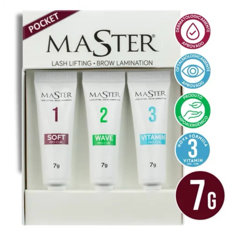 Kit Lash Lifting de Cílios e Brow Lamination Master Pocket