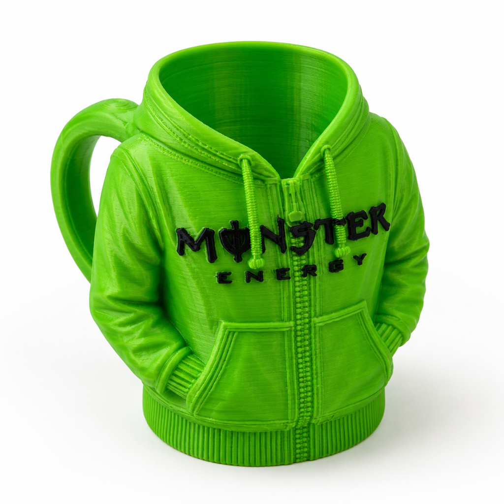 Copo Porta Lata Monster Estilo Moletom Para Lata 473ml Caneca Decorativa Presente Criativo Gamer