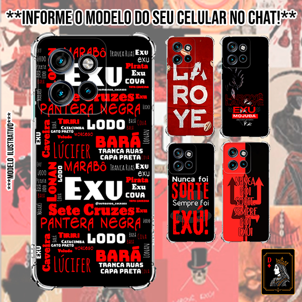 Capas Cases Personalizadas Celular Umbanda Exu Orixás Entidades Terreiro Macumba Religião Fé Laroye