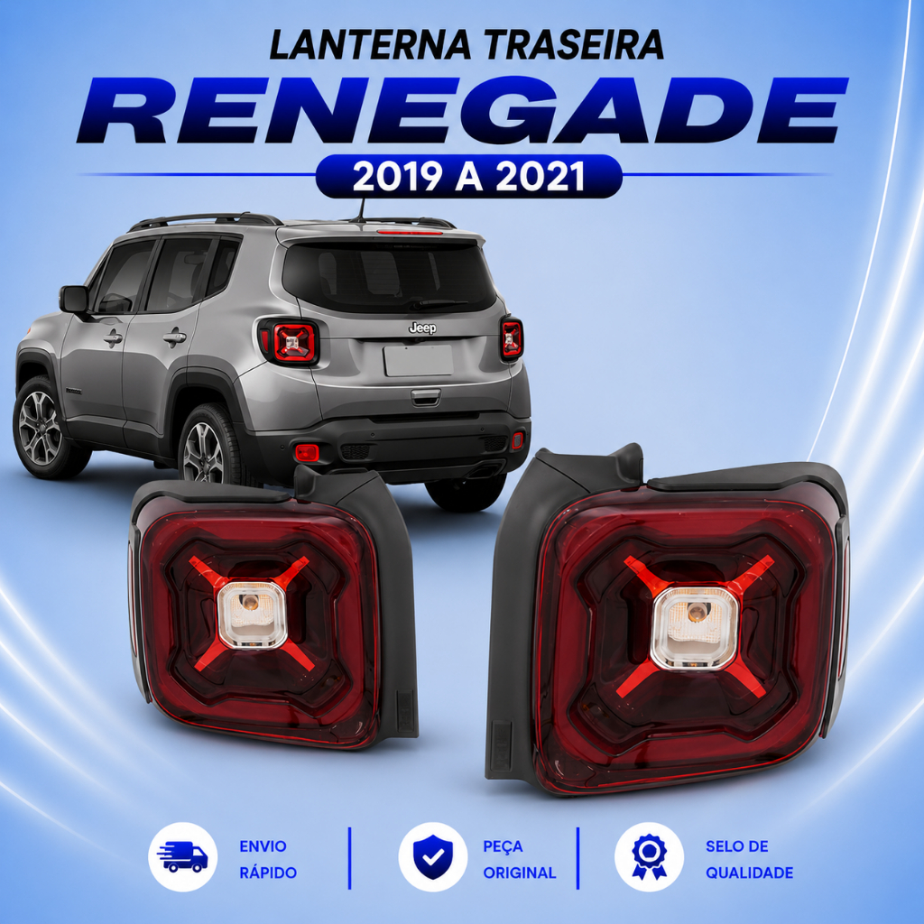 Lanterna Traseira Renegade 2019 2020 2021 Com Led