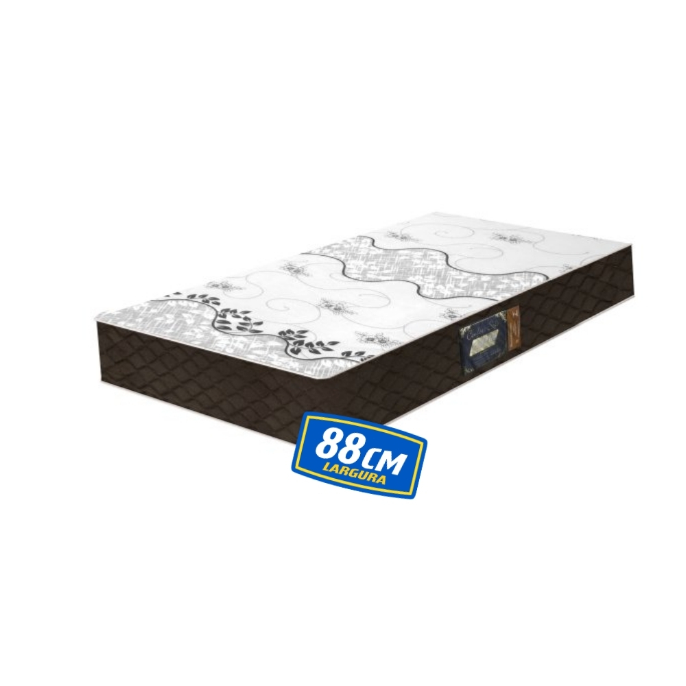 Colchão Solteiro Espuma D28 14cmx88cmx188cm Confort Liso Soft Gazin