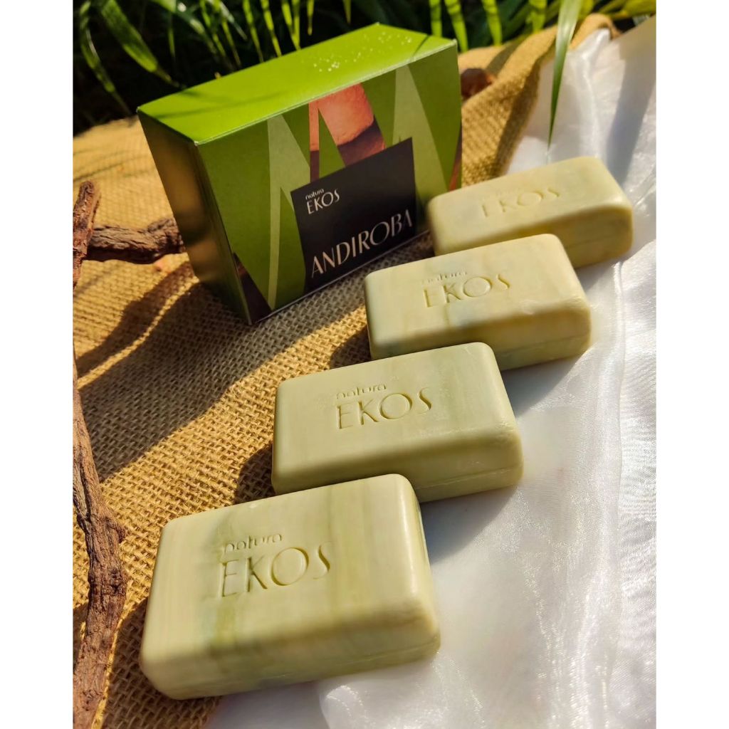 Sabonete em Barra Puro Vegetal Cremoso Ekos Andiroba 4 un de 100 g Natura