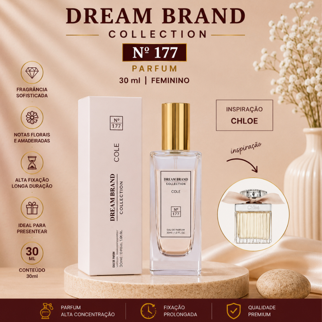 Tubete Cho-le  Dream Brand  De Bolsa Para Viajem Dream Brand Collection - N177 - 30ml Parfum