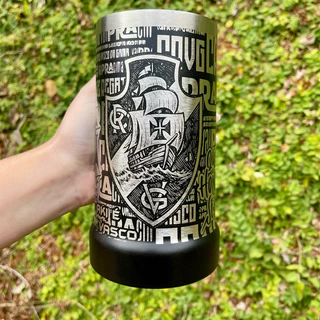 Caneca de Chopp VASCO Exclusiva 710ml 360o em Aço Inox Térmica – Gravação a Laser