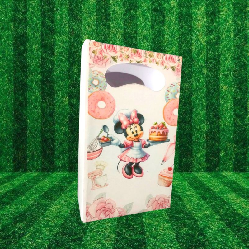 kit 2 sacolinhas surpresa Minie confeitaria, personalizada, para lembrancinhas kits festas