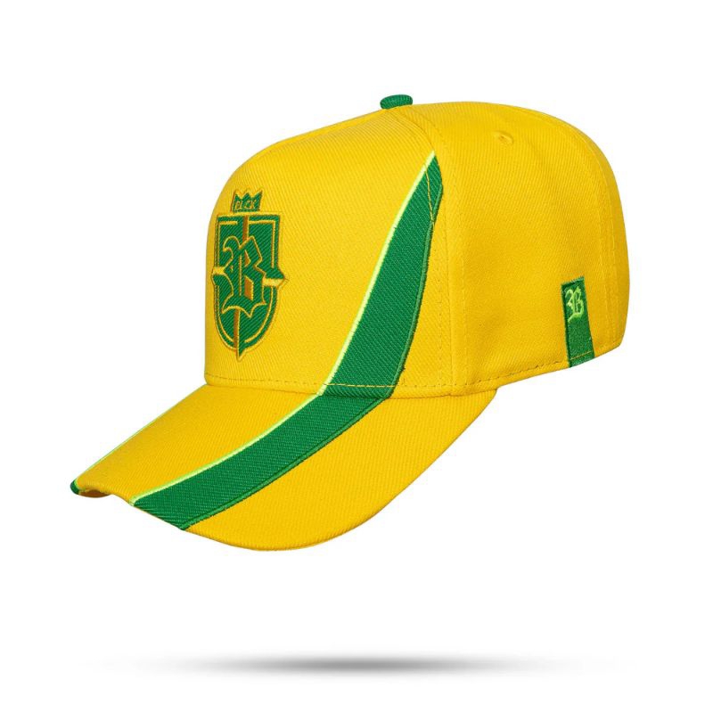 Boné Blck Snapback Amarelo Ckassic Brasil Aba Curva Original