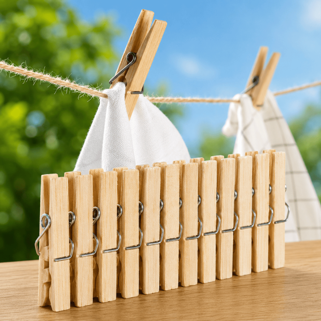 240 Prendedor de Roupa Pegador de Madeira para Roupas