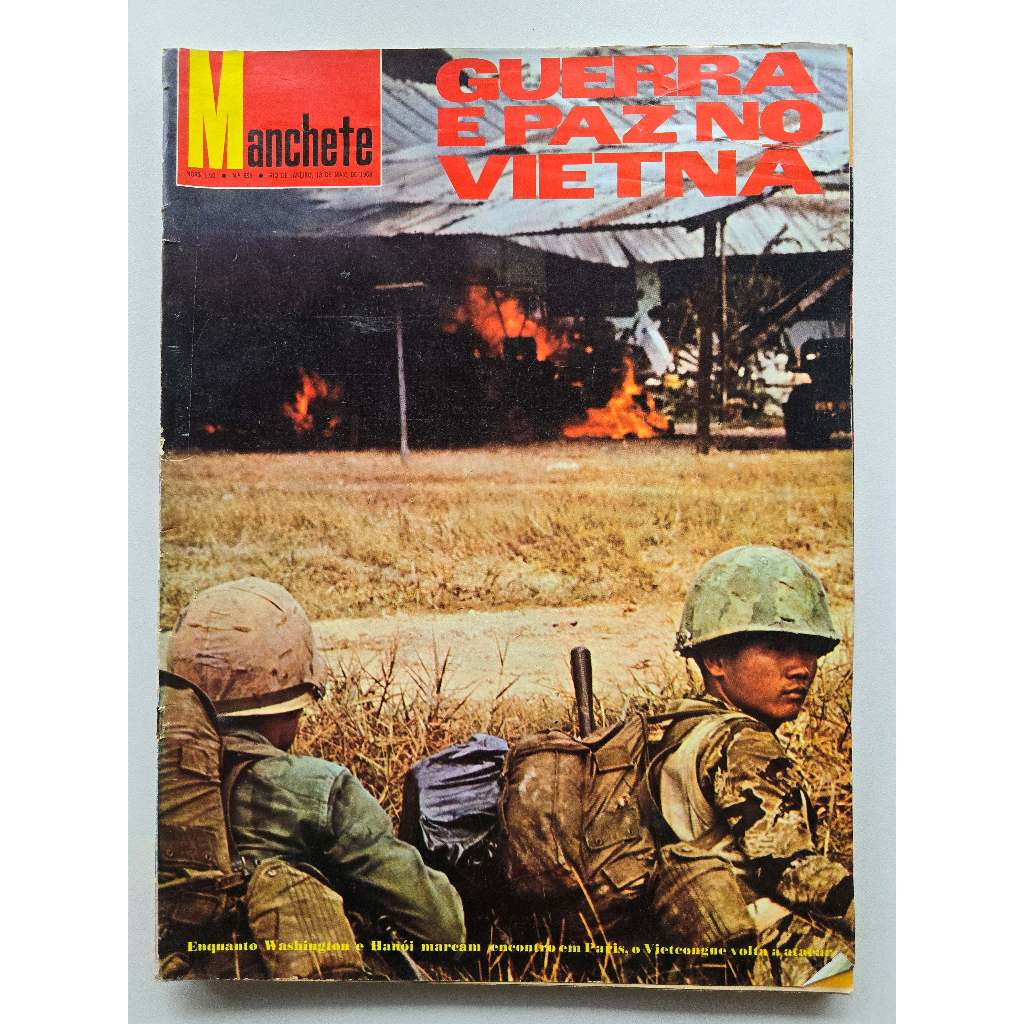 Revista Manchete Nº 839 - Maio/1968 - Futebol Carioca / John Lennon / Virna Lisi