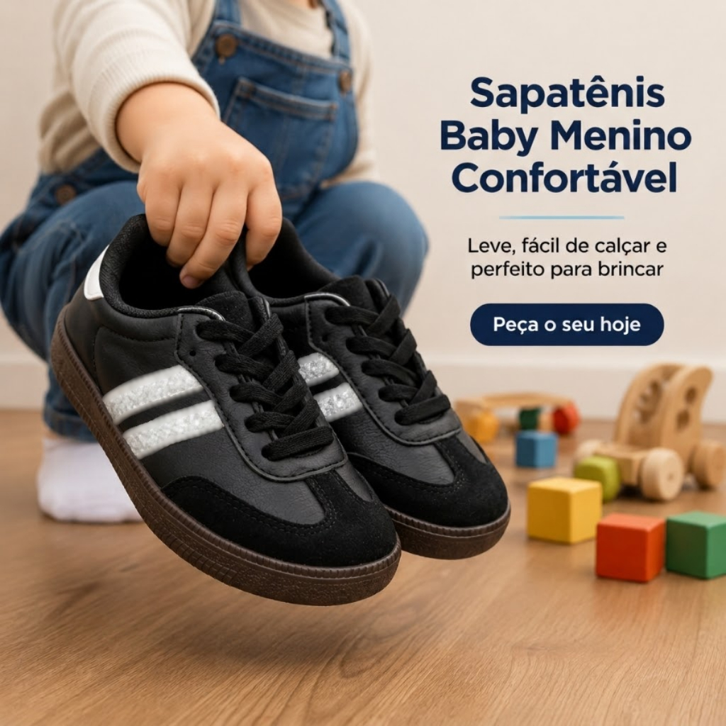 Tenis Casual Infantil Menino | Leve, Confortável e Resistente Perfeito Para Seu Filho | COMPRE JÁ!
