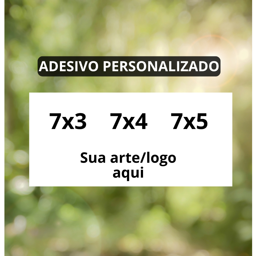 Adesivos Personalizados 7x3/7x4/7x5 cm - Etiqueta Adesiva Retangular - JA VAI RECORTADO, SÓ DESTACAR