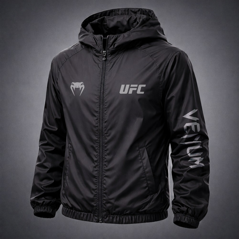 Jaqueta Corta Vento UFC Luta Fighting Frio Inverno Tactel Leve Unissex Snake Impermeável