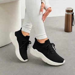 Tenis Feminino Slip On Meia Casual Conforto Para Seu Dia a Dia Antiderrapante