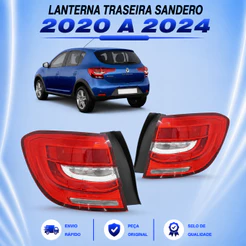Lanterna Traseira Sandero 2020 2021 2022 23 24 Canto Com Led