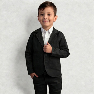 Roupa Social Masculina Infantil Com Blazer e Calça Conjunto Para Batizado e Casamento Noivinho