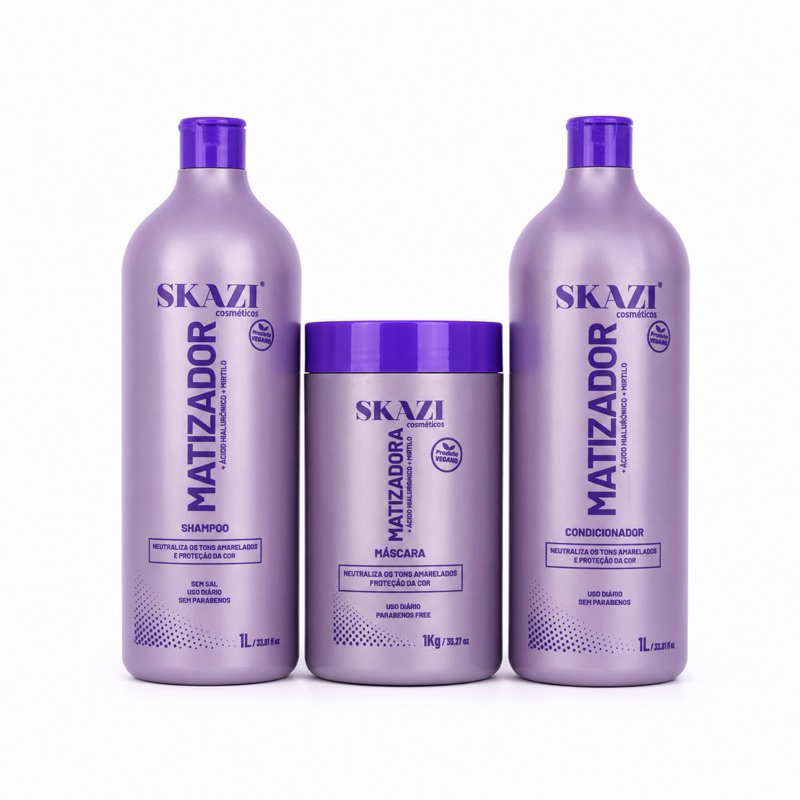 Kit Promocional Shampoo + Condicionador + Máscara Matizadora 1L X 1L X 1Kg