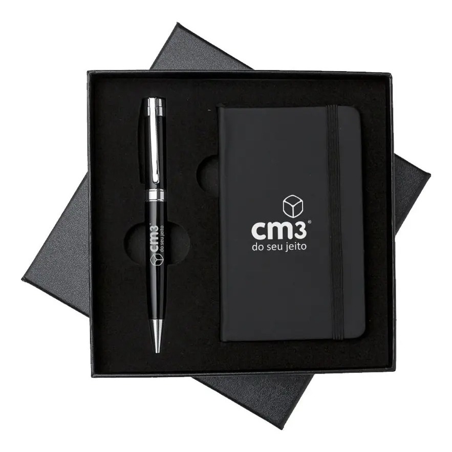 Kit Executivo 2 Peças Premium + Placa Personalizado