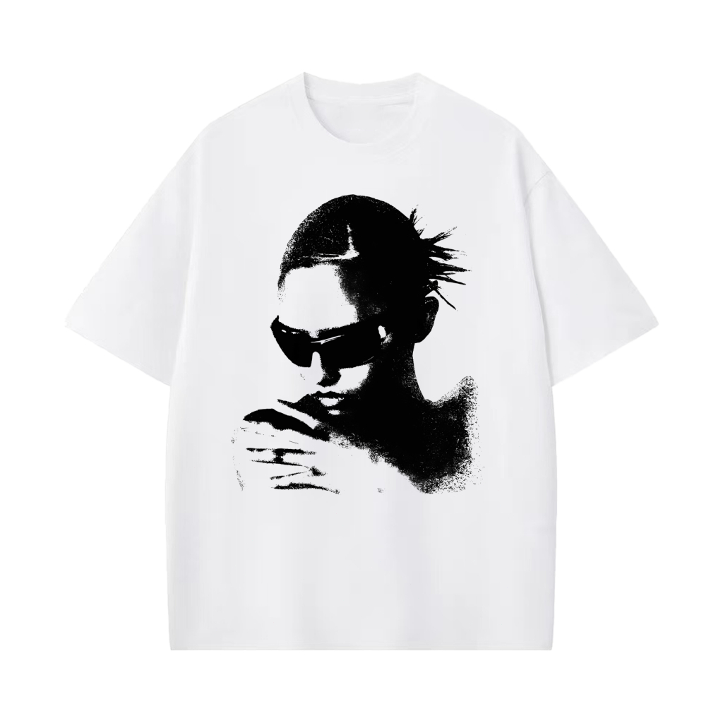 [Camiseta Premium em Algodão Puro]SISI Camiseta Puro Camiseta girl estampada Unissex Oversized alta qualidade