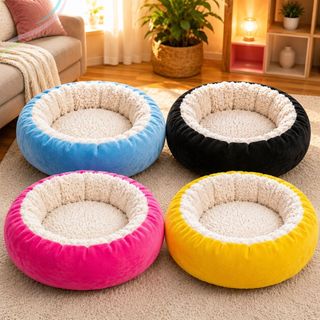 Cama Pet Nuvem Sherpa Redonda Caminha Confortável Carneirinho Inverno P , M e G Cachorro …